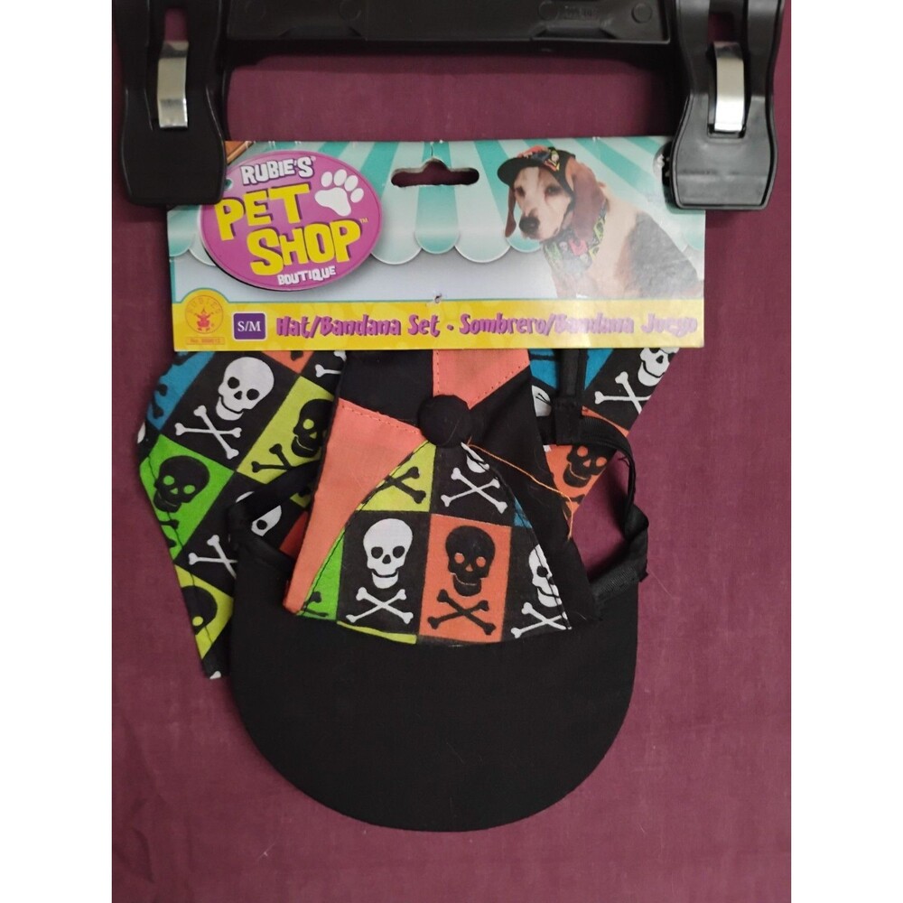 Rubie's Pet Shop Boutique Dog Halloween Costume Hat/Bandana Set S/M